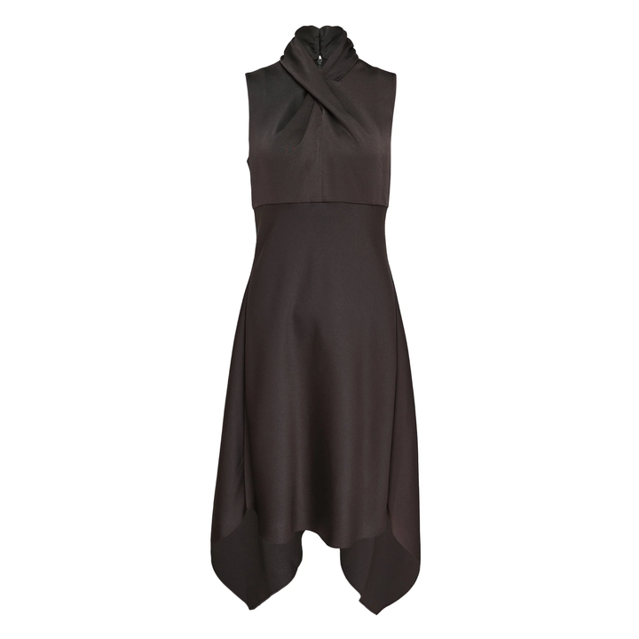 Laila Crossover Halter Dress