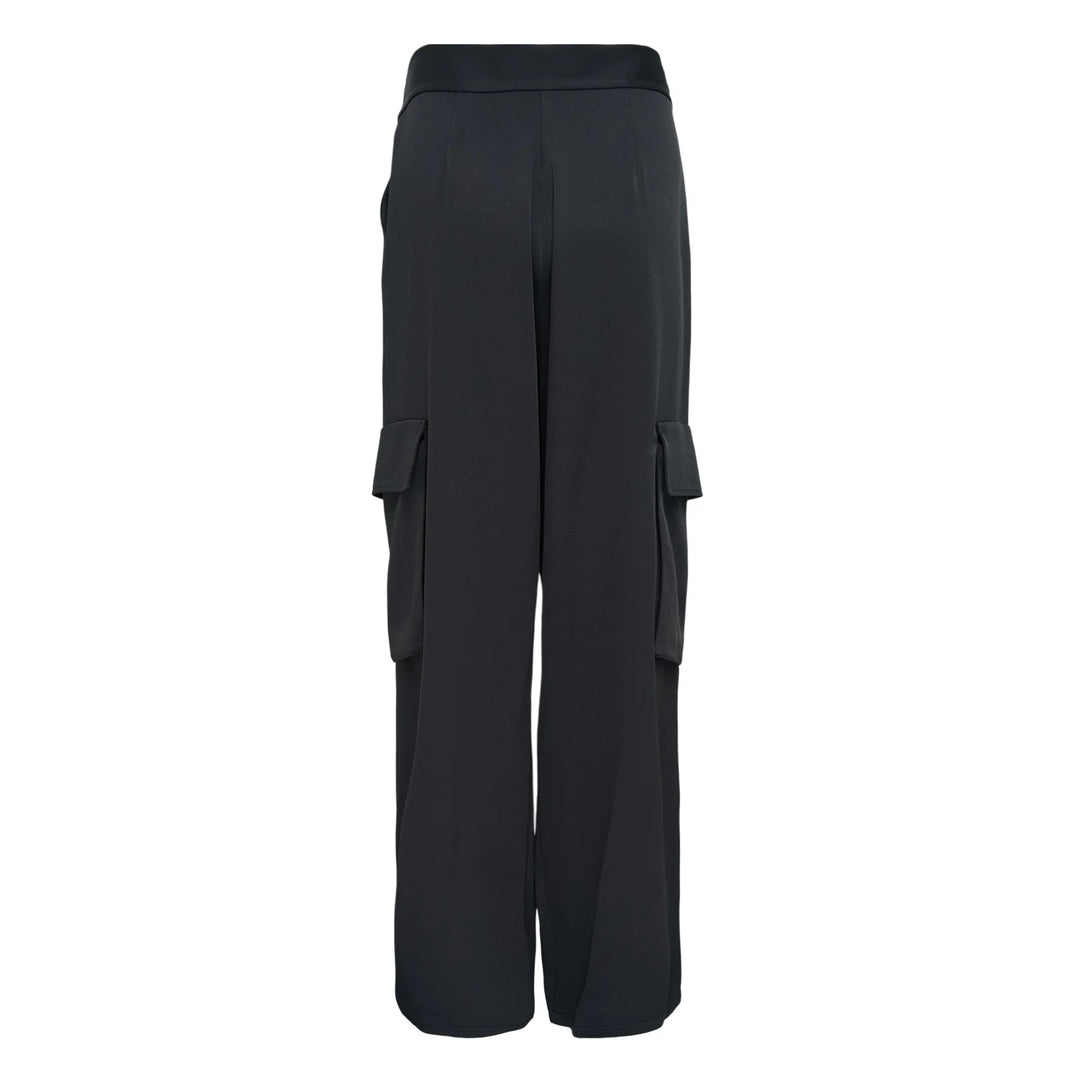 Belted Wide-Leg Cargo Pants