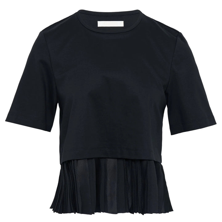 Pleated Hem Knit Top