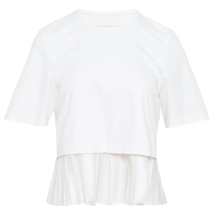 Pleated Hem Knit Top