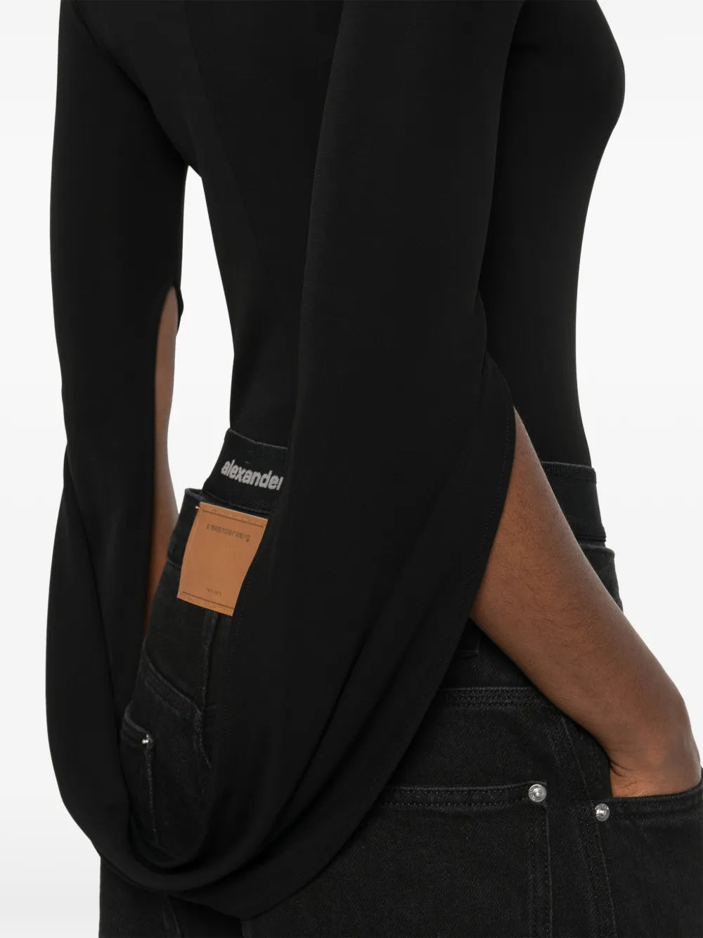 Long Sleeve Draped Back Top