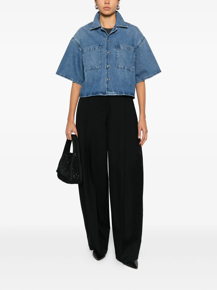 Cropped Short Sleeve Shirt