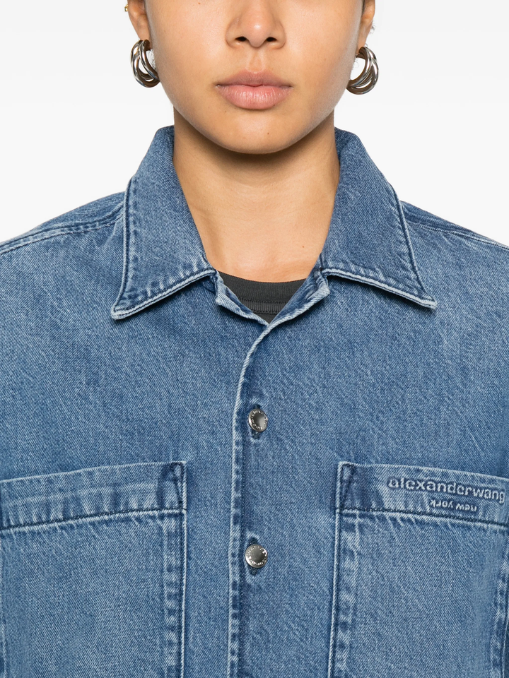 Cropped Short Sleeve Shirt