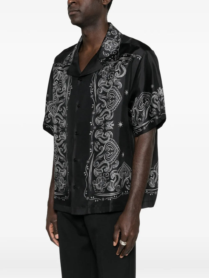 AMIRI Bandana Paint Bowling Shirt
