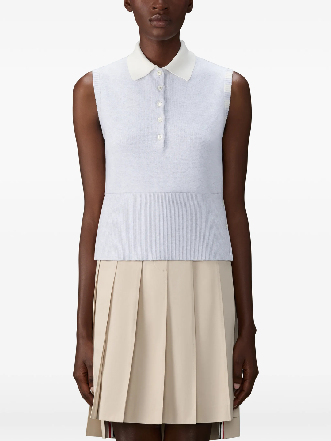 Milano Stitch Sleeveless Polo