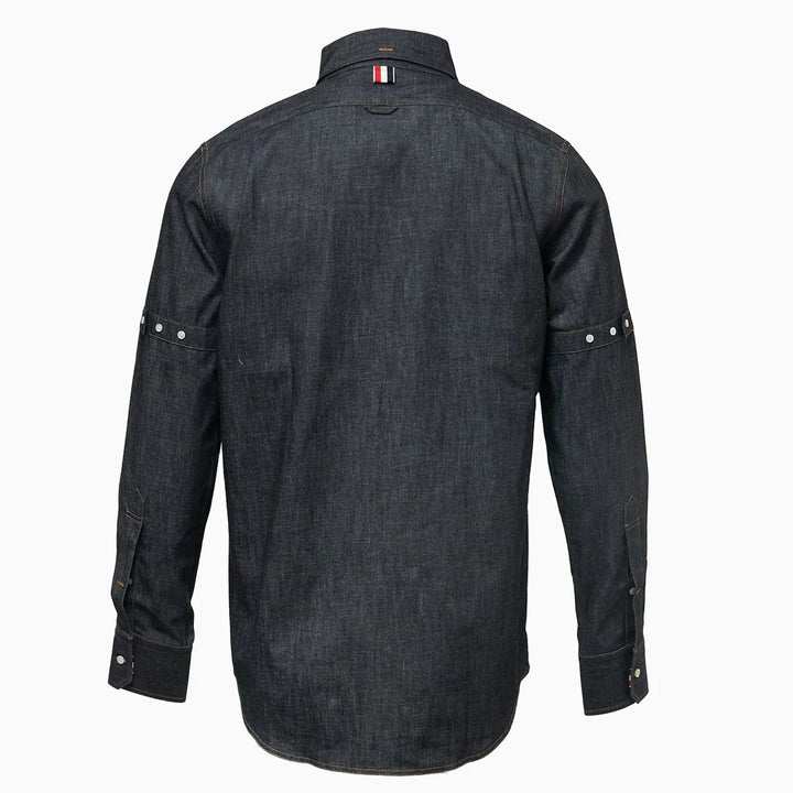 Long Sleeve Button Down Straight Fit Shirt