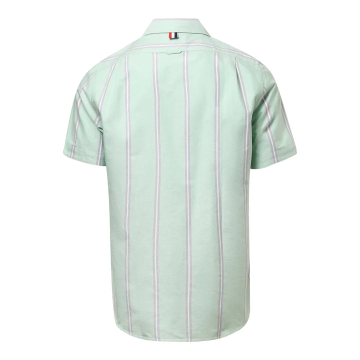 Straight Fit Button Down Short Sleeve Shirt