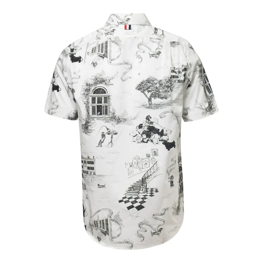 Thom Browne Button Down Short Sleeve Shirt - view 2
