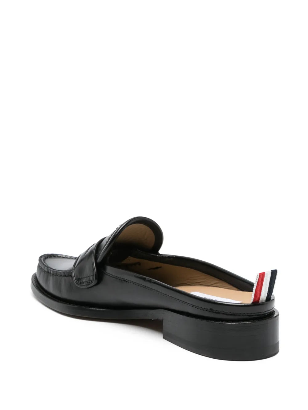 Pleated Varsity Loafer Mule