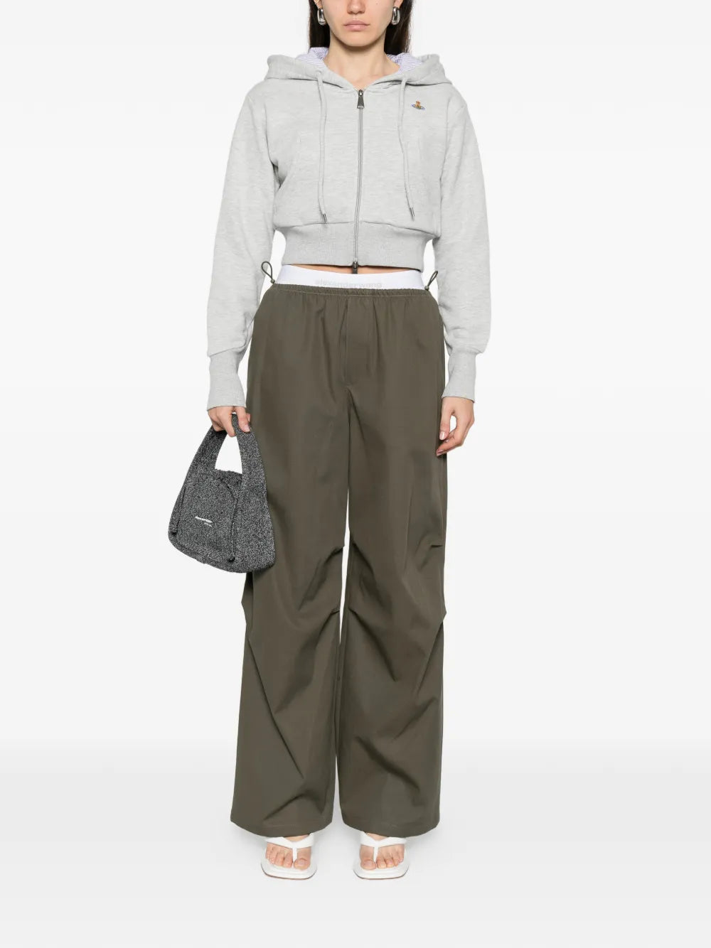 Mid-Rise Elastic Pant