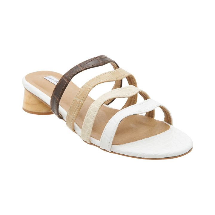 Multi-Strap Curve Heeled Sandals