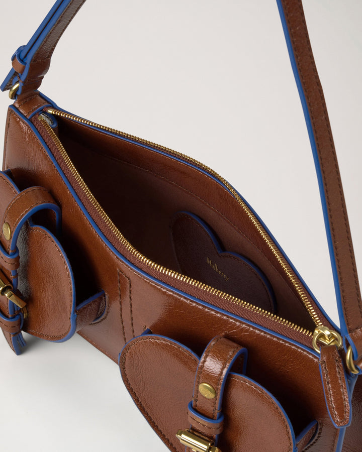 Mini Roxanne Shoulder Bag Smooth Glossy Leather