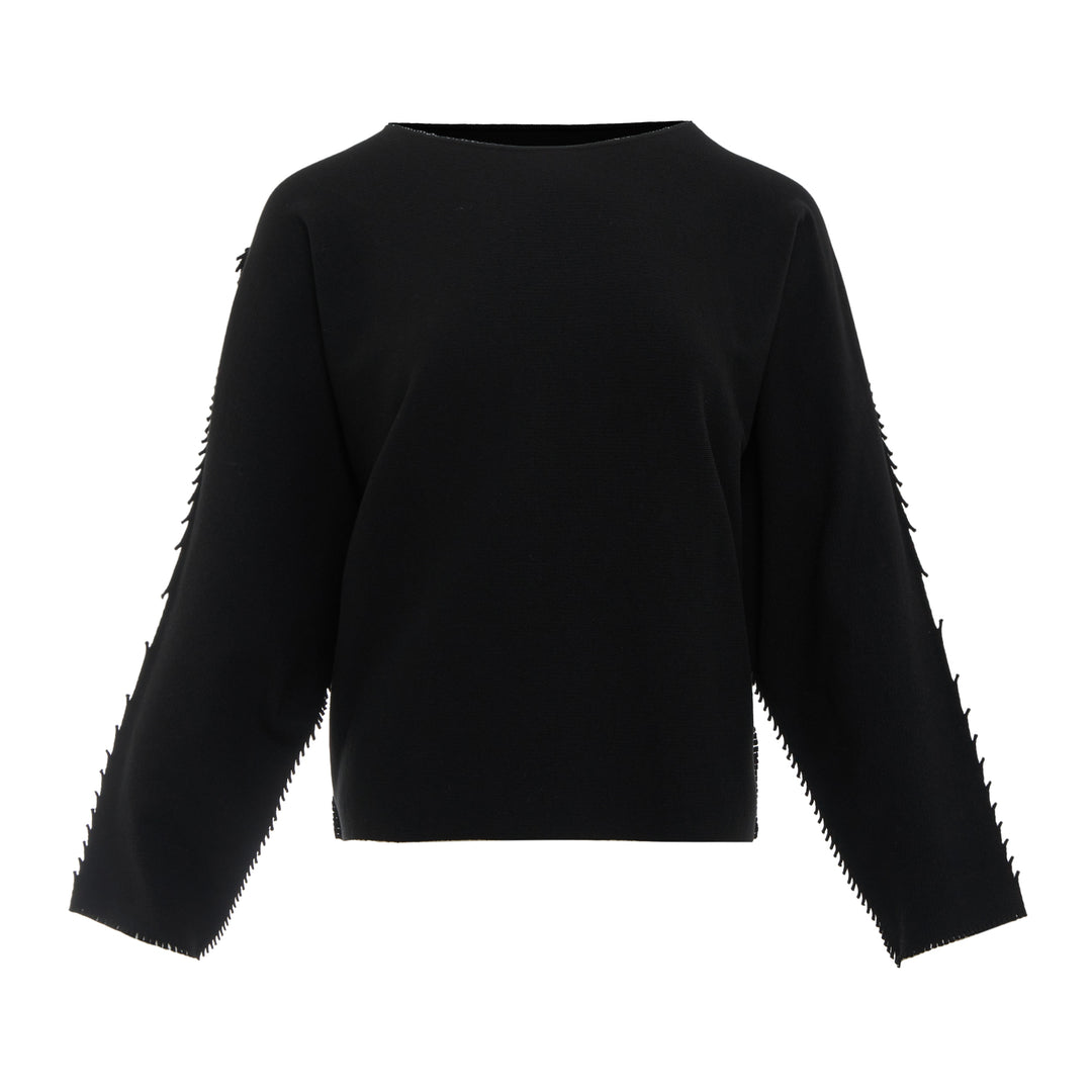 Campagne Fringed Long Sleeve Top