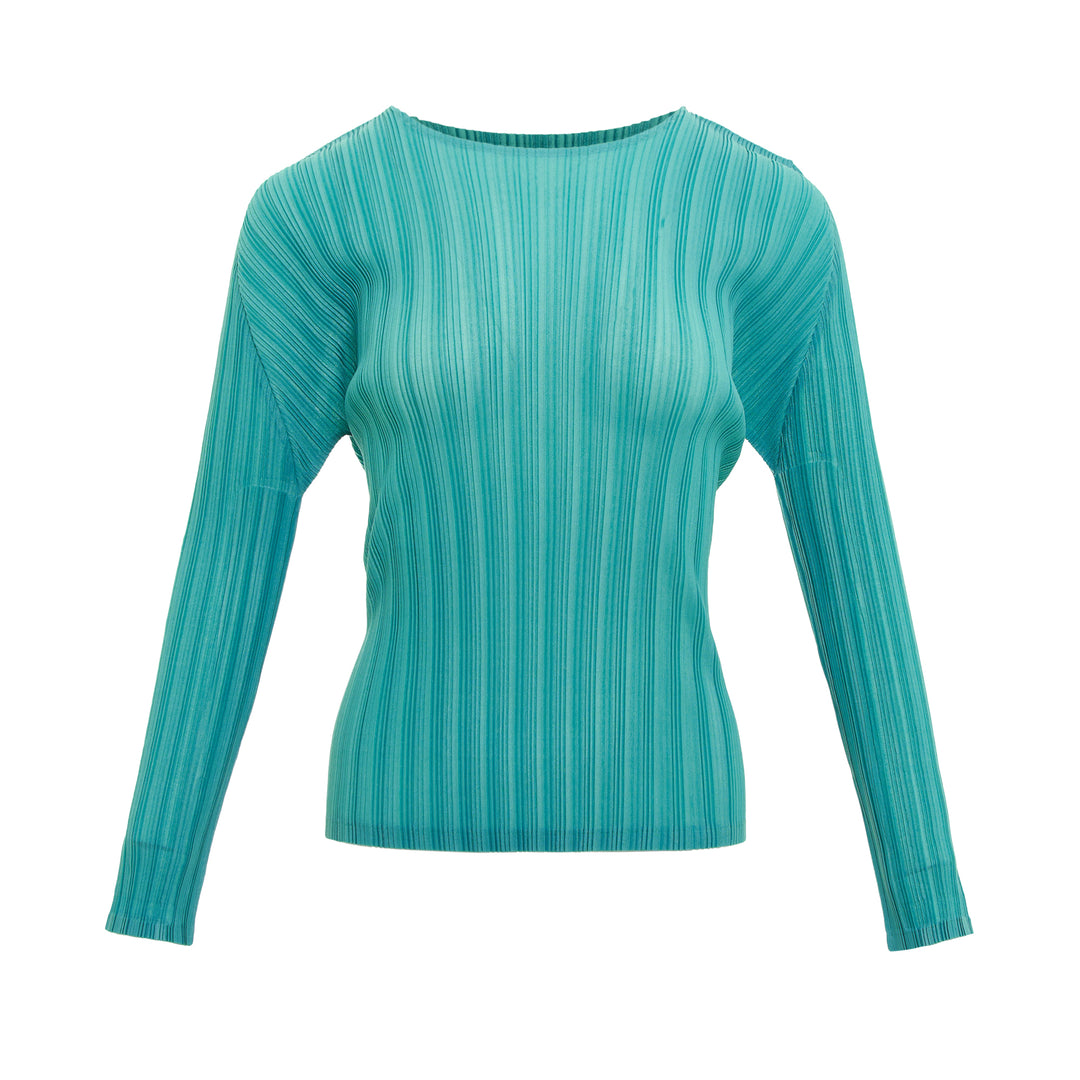 Rib Pleats Long Sleeve Shirt