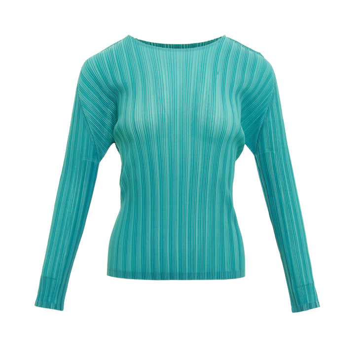 Rib Pleats Long Sleeve Shirt