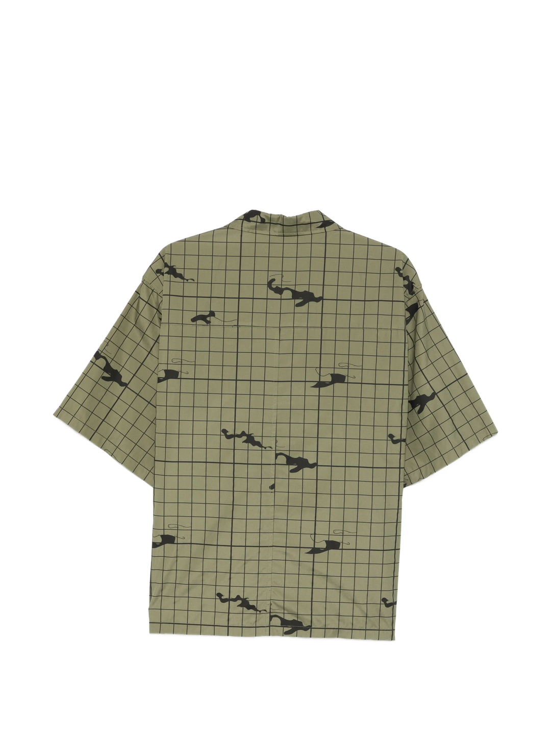 Grid Patch Pocket Short Sleeve Shirt