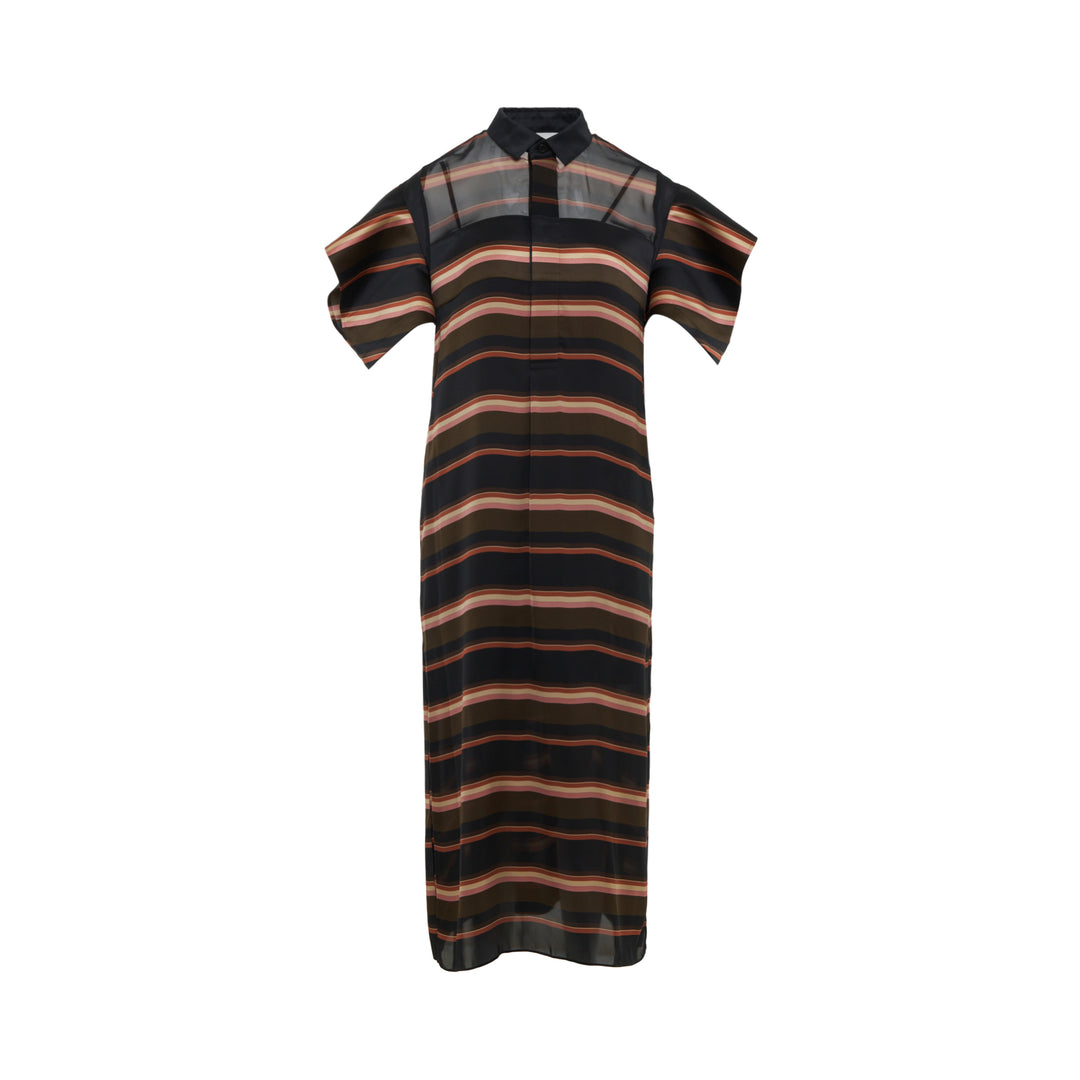 sacai Horizontal Stripe Dress – Available at Club 21, Official Retailer in Singapore, Malaysia & Thailand with Global Shipping Online