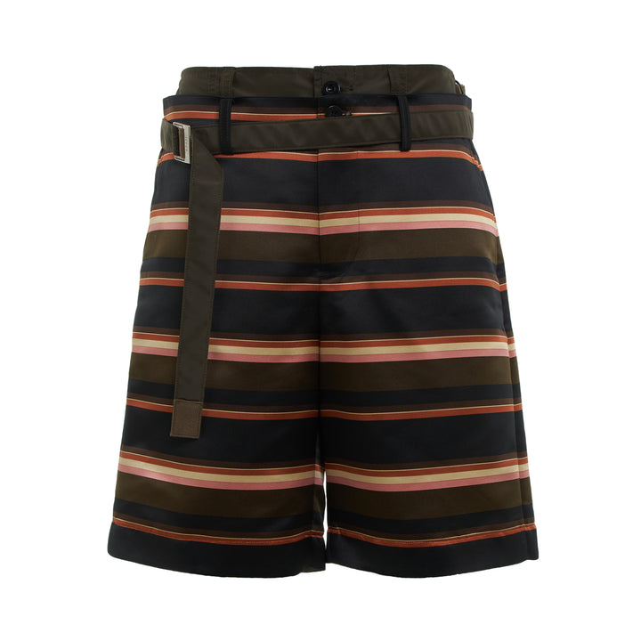 sacai Horizontal Stripe Shorts – Available at Club 21, Official Retailer in Singapore, Malaysia & Thailand with Global Shipping Online