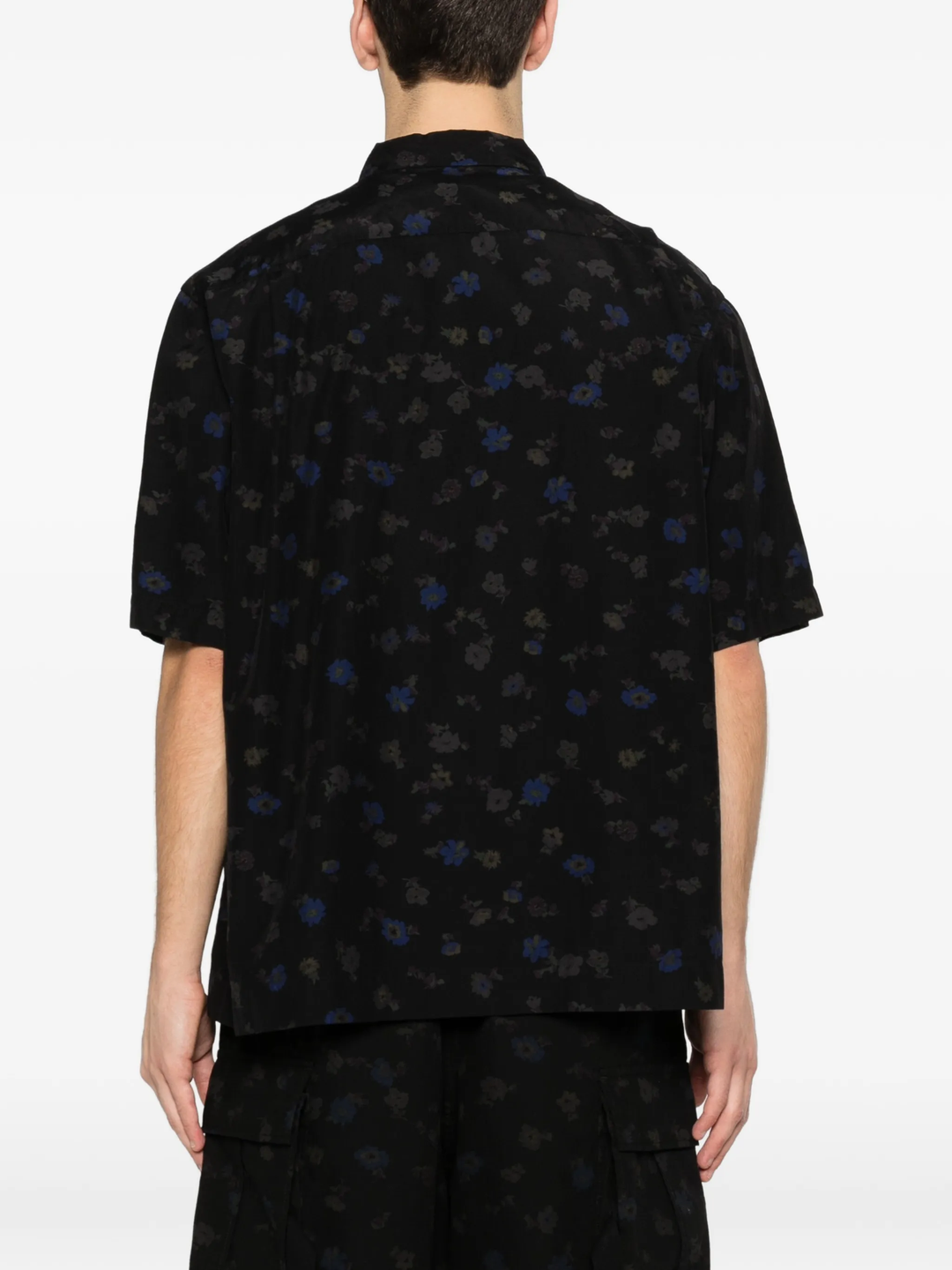 Overdyed Floral Print Shirt