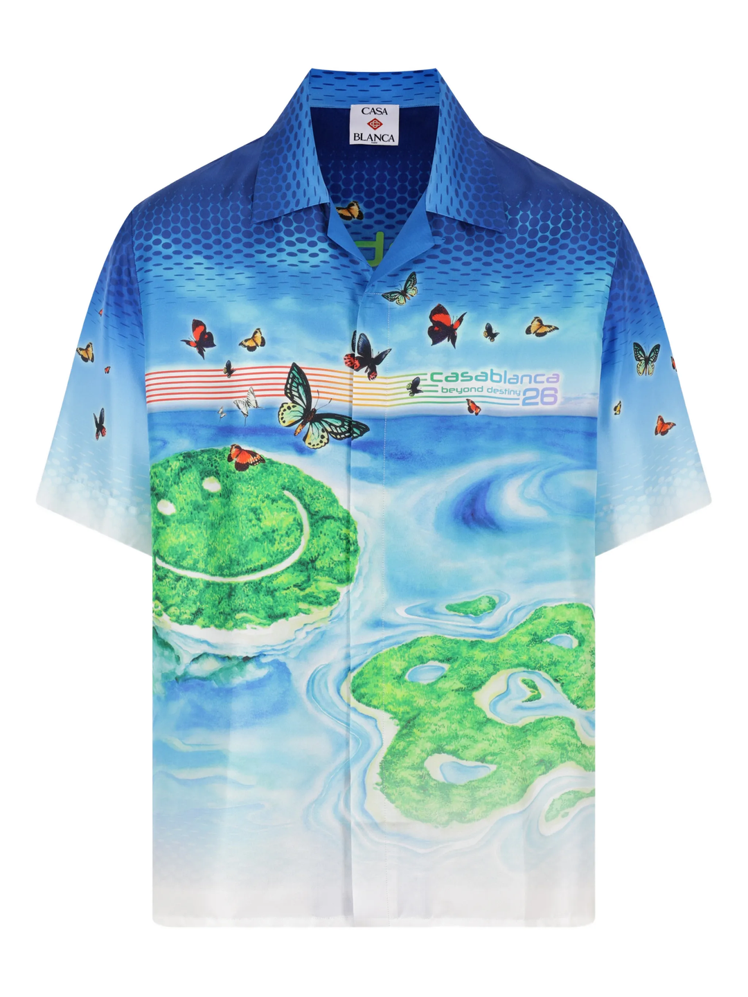 Pills Cuban Collar Short Sleeve Shirt