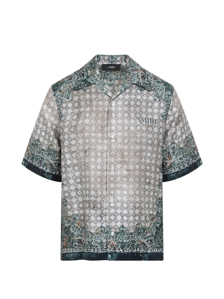 AMIRI Bandana Bowling Shirt