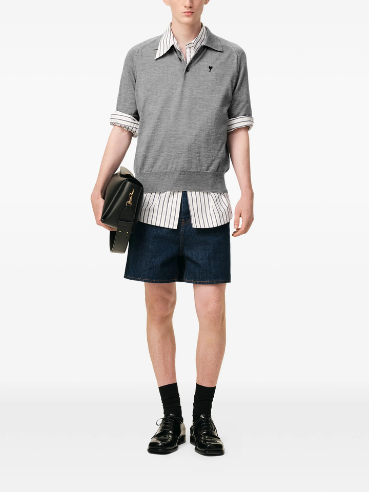 Short Sleeve Polo With Contrasted ADC