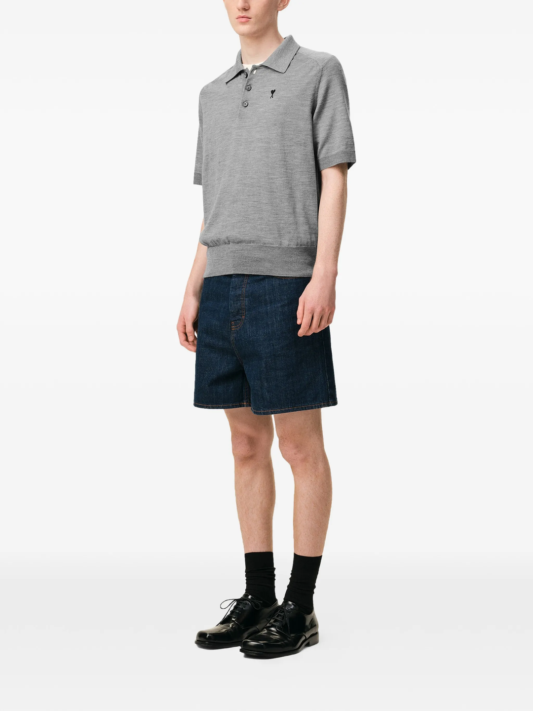 Short Sleeve Polo With Contrasted ADC