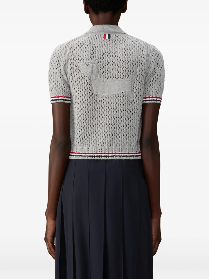Hector Pointelle Stitch Short Sleeve Polo