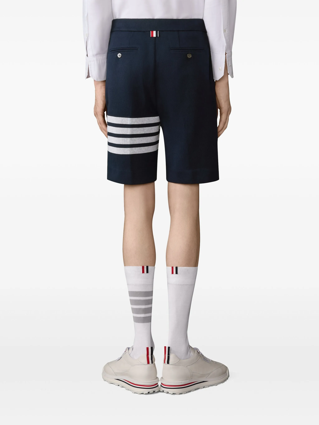 Double Face Knit 4-Bar Bermuda Shorts