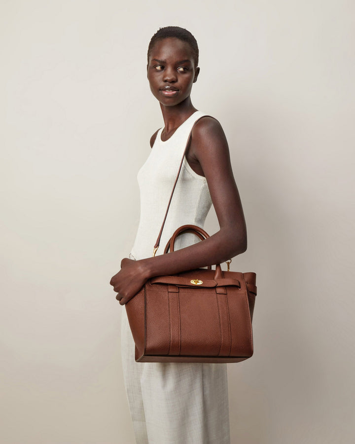 Small Zipped Bayswater Two-Tone Small Classic Grain