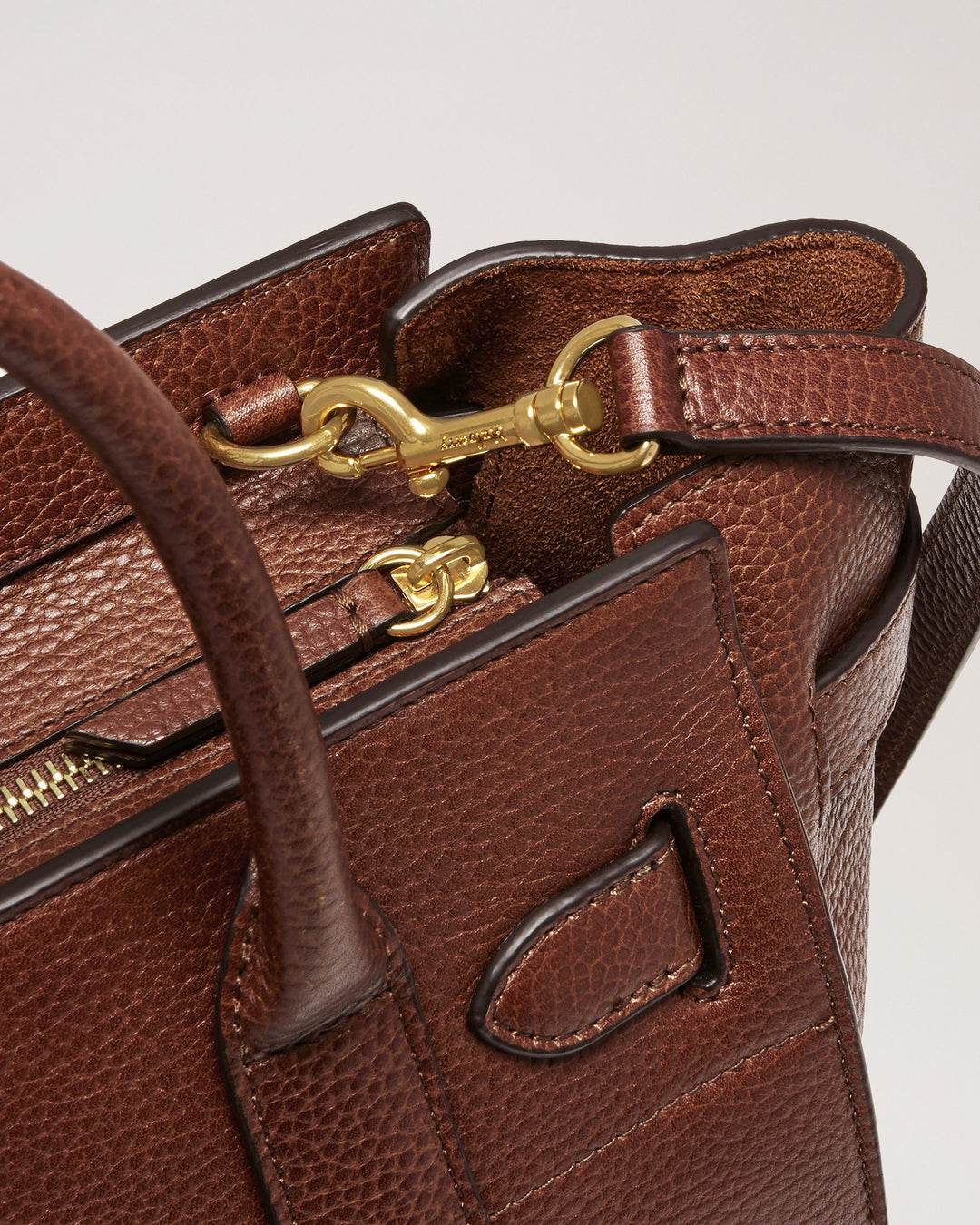 Small Zipped Bayswater Two-Tone Small Classic Grain