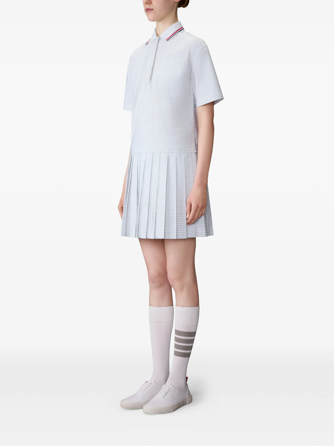Mini Length Pleated Bottom Dress