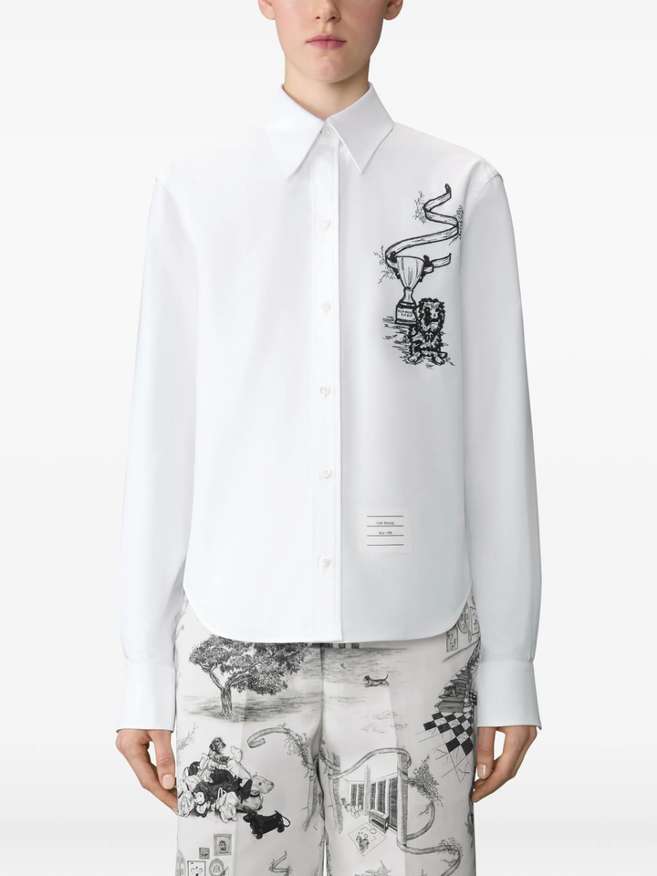 Easy Fit Button Down Point Collar Shirt