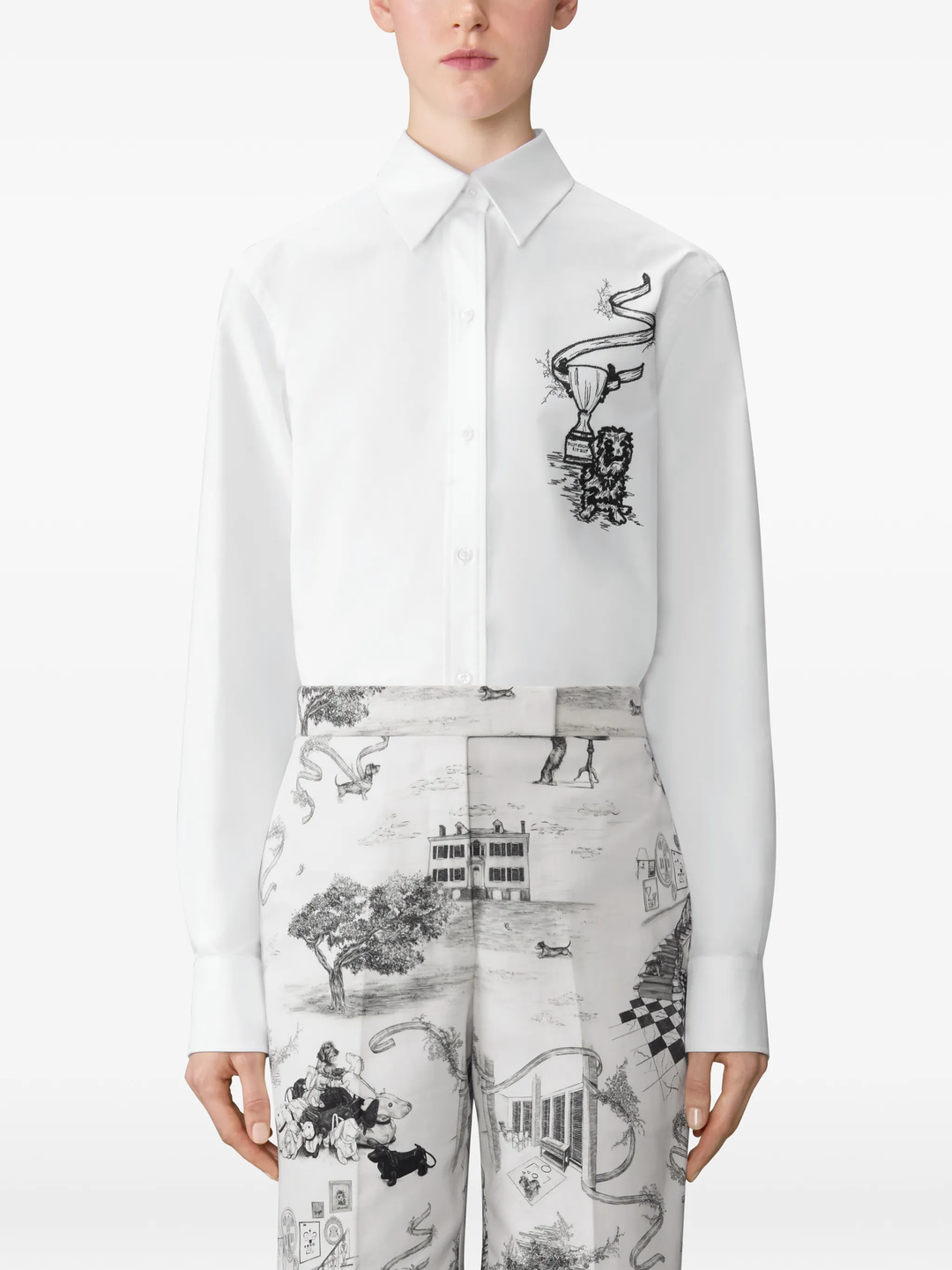 Easy Fit Button Down Point Collar Shirt