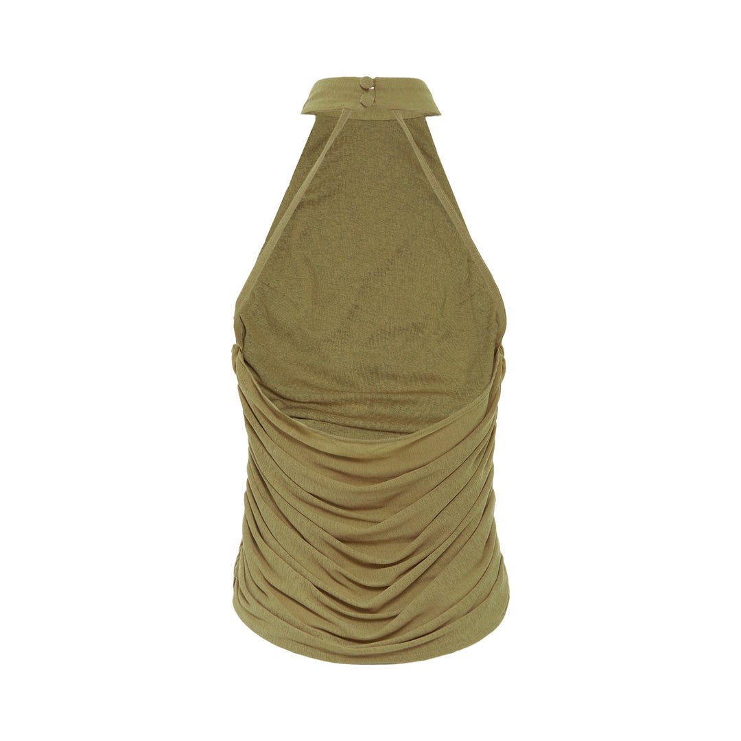 Ruched Halter Top
