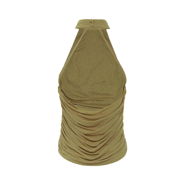 Ruched Halter Top