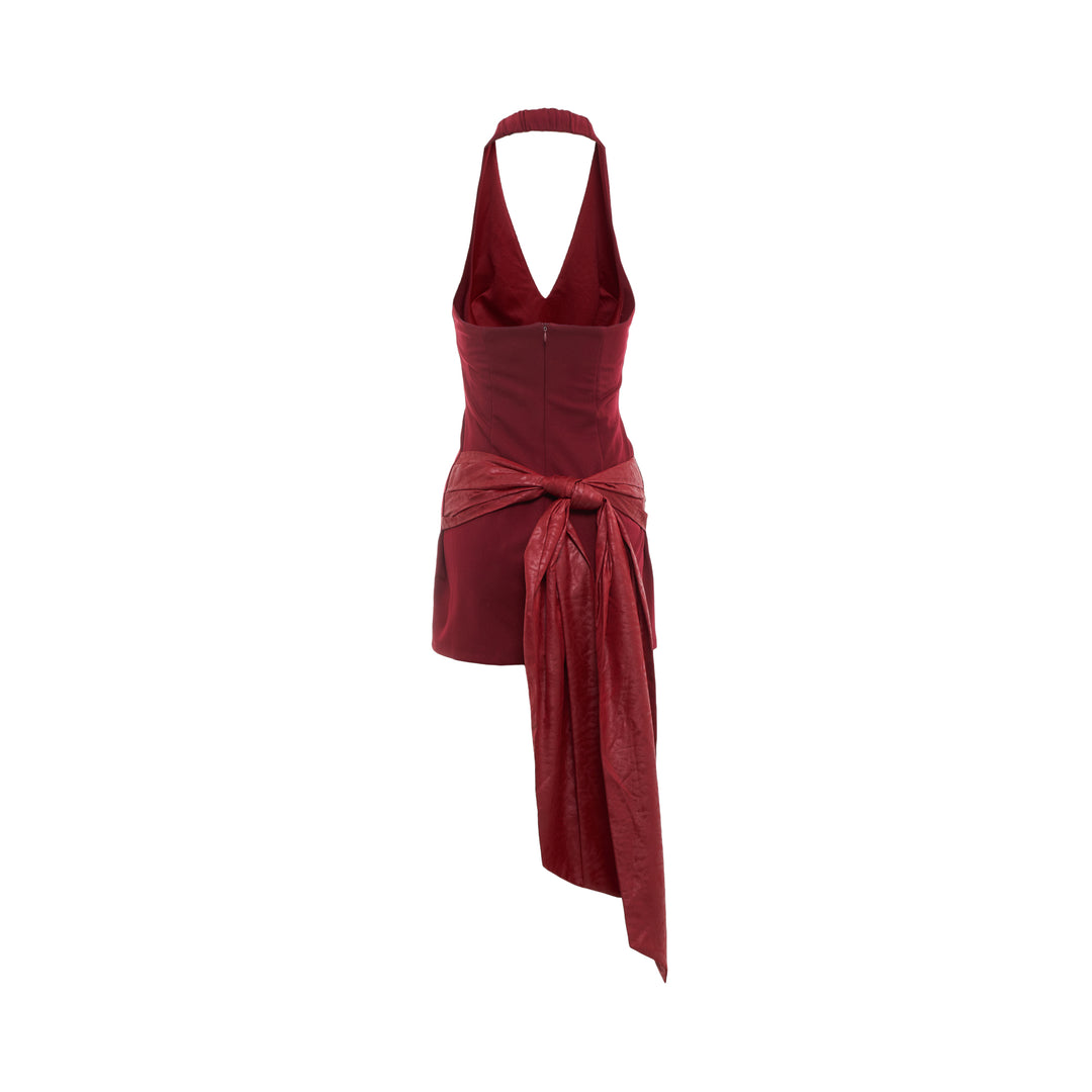 Red Halter Mini Dress