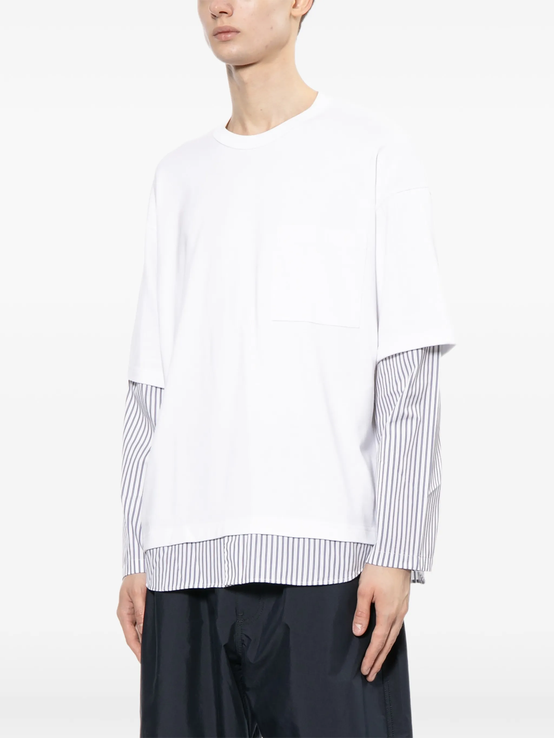 Woven Sleeve Tee