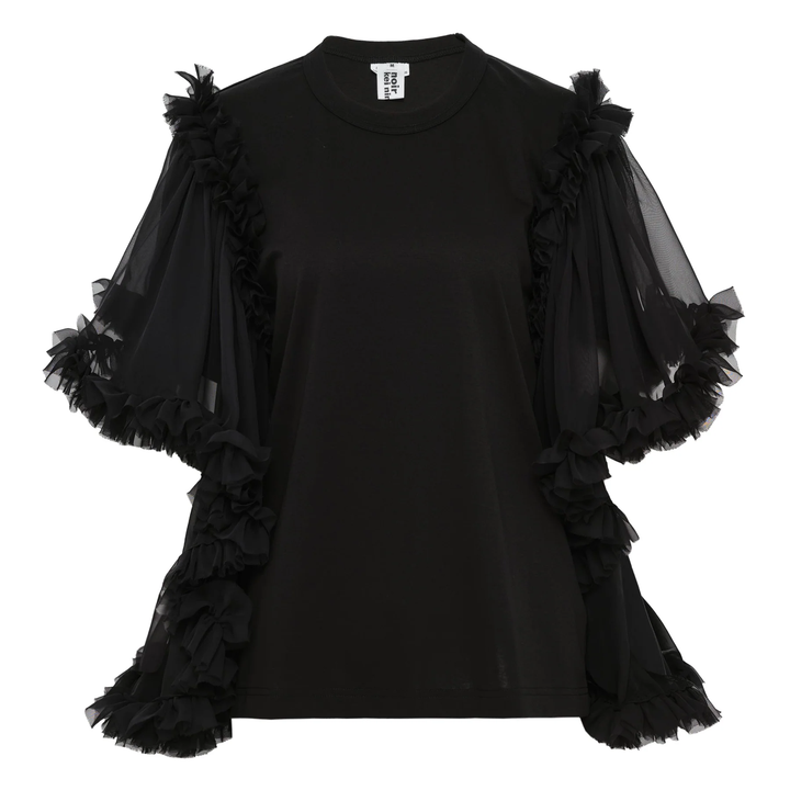 Cotton Ponte x Polyester Top