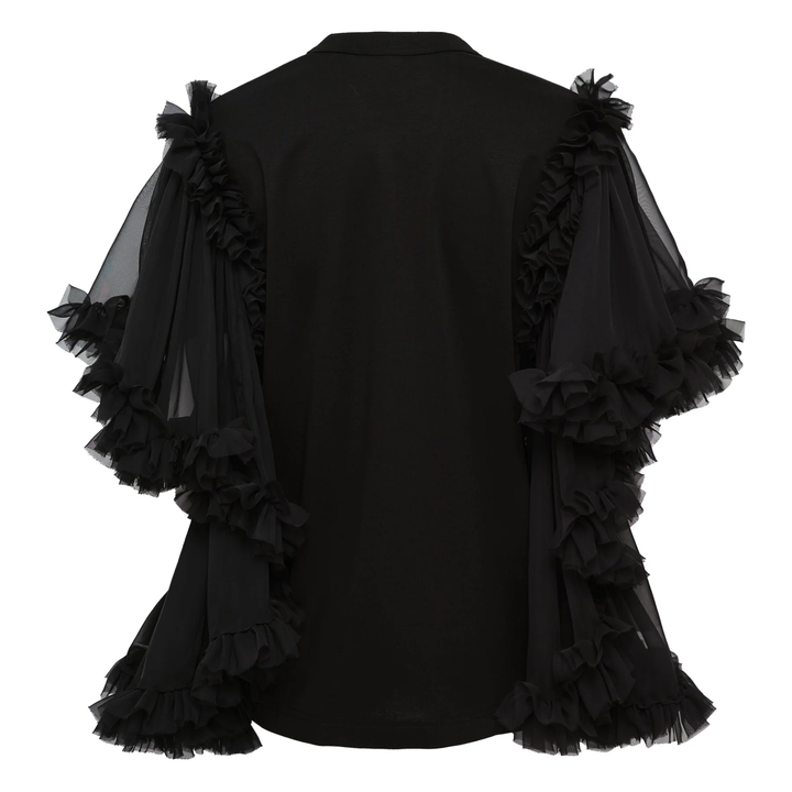Cotton Ponte x Polyester Top
