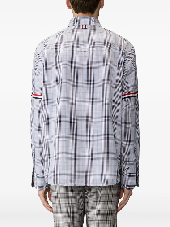 Oversized Point Collar Button Down Shirt