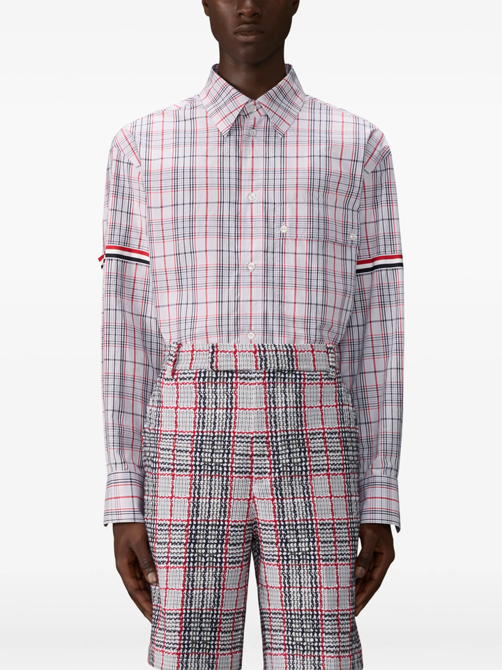 Oversized Point Collar Button Down Shirt