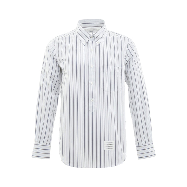 Thom Browne Long Sleeve Straight Fit Popover Armband Shirt – Available at Club 21, Official Retailer in Singapore, Malaysia & Thailand with Global Shipping Online