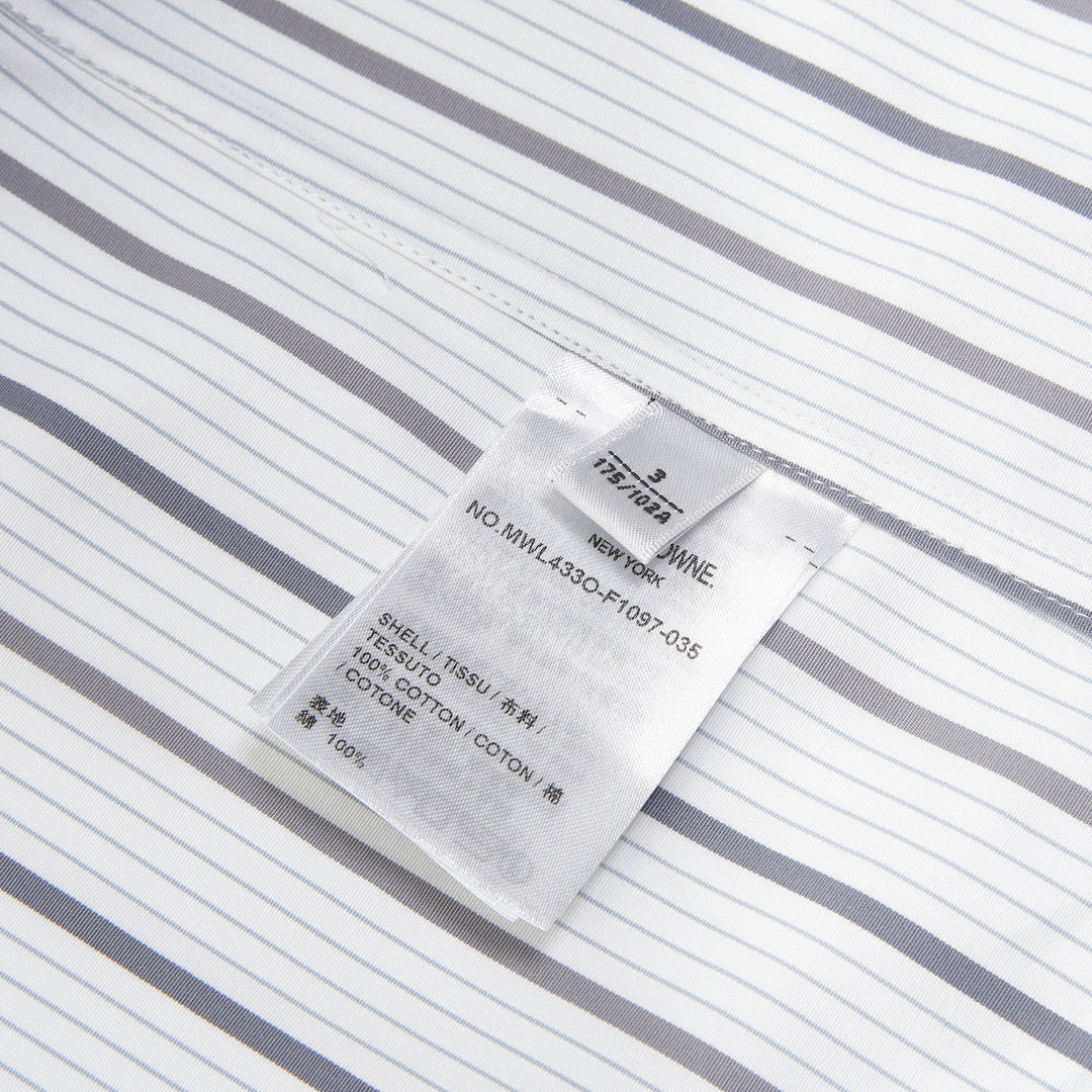 Thom Browne Long Sleeve Straight Fit Popover Armband Shirt – Available at Club 21, Official Retailer in Singapore, Malaysia & Thailand with Global Shipping Online