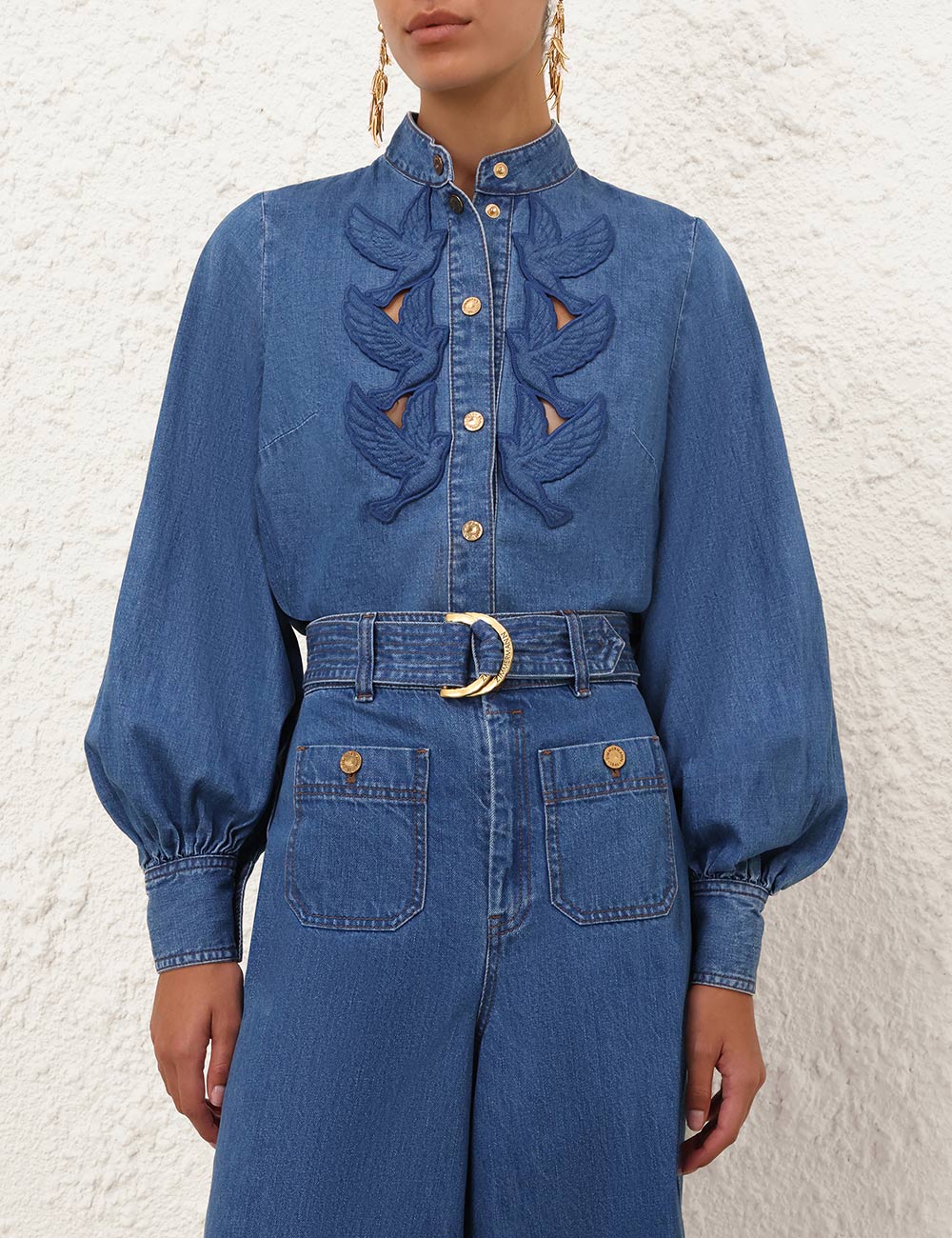 ZIMMERMANN Denim Applique Shirt - view 2