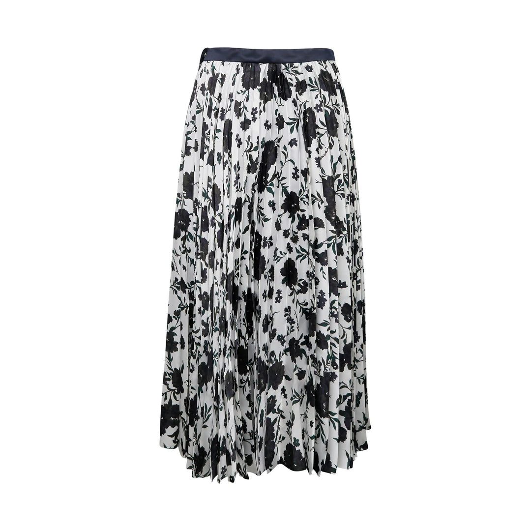Pattern Mix Pleated Skirt
