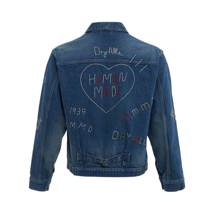 Human Made Embroidered Denim Work Jacket – Available at Club 21, Official Retailer in Singapore, Malaysia & Thailand with Global Shipping Online