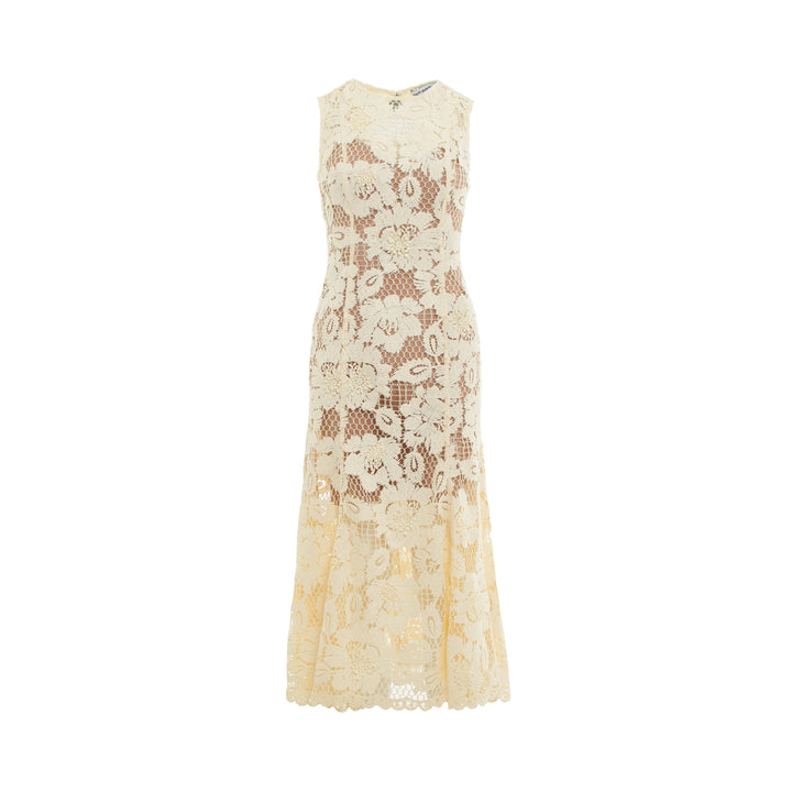 Self-Portrait Yellow Crochet Lace Midi Dress – Available at Club 21, Official Retailer in Singapore, Malaysia & Thailand with Global Shipping Online