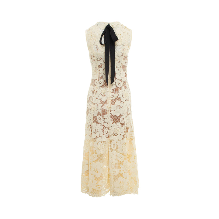 Self-Portrait Yellow Crochet Lace Midi Dress – Available at Club 21, Official Retailer in Singapore, Malaysia & Thailand with Global Shipping Online