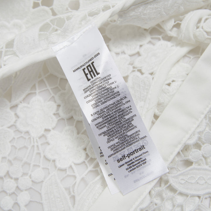 Self-Portrait White Lace Collared Midi Dress – Available at Club 21, Official Retailer in Singapore, Malaysia & Thailand with Global Shipping Online